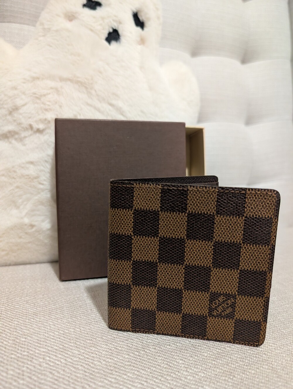 2003 Louis Vuitton Brown Damier Men's Wallet - Picture 1 of 11